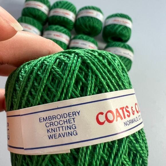 Coats & Clark's Thread Pearl Cotton Size 5 11 Rolls Of 50 Yards Hunter's Green - Picture 5 of 8